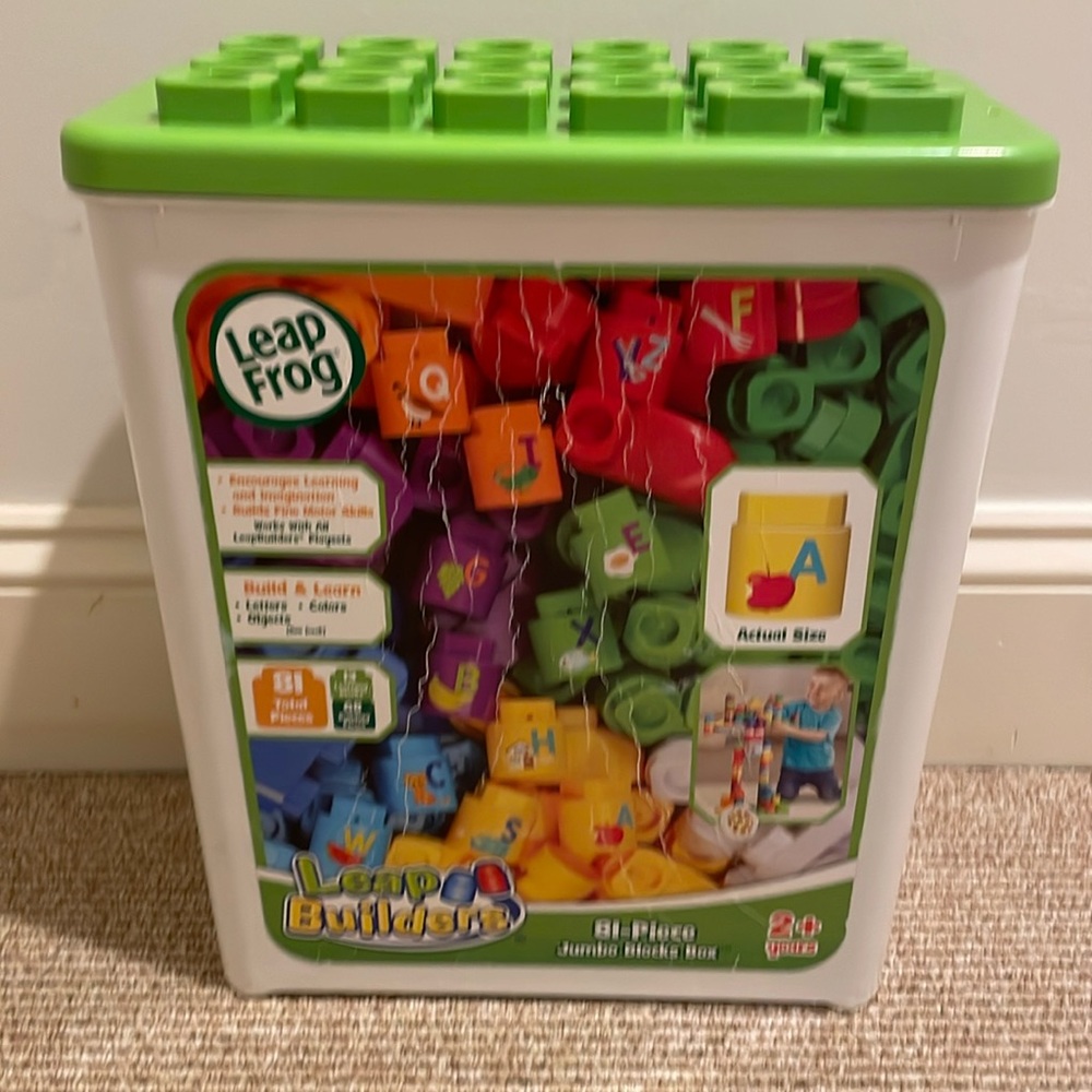 Leap builders jumbo block box baby toy